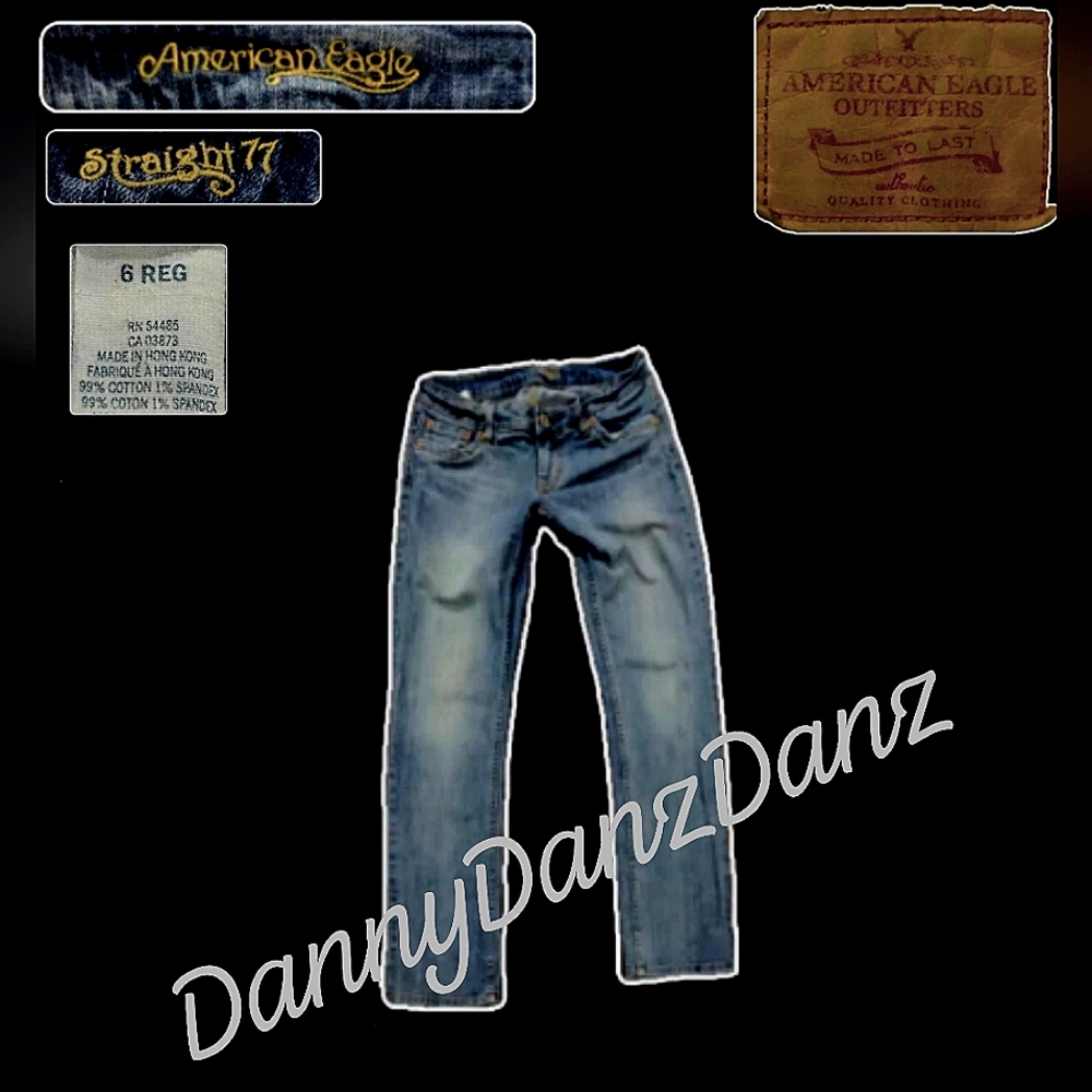 American Eagle Straight 77 Jeans - 6 Reg - 32"Waist -41"Out|32"In- Seam